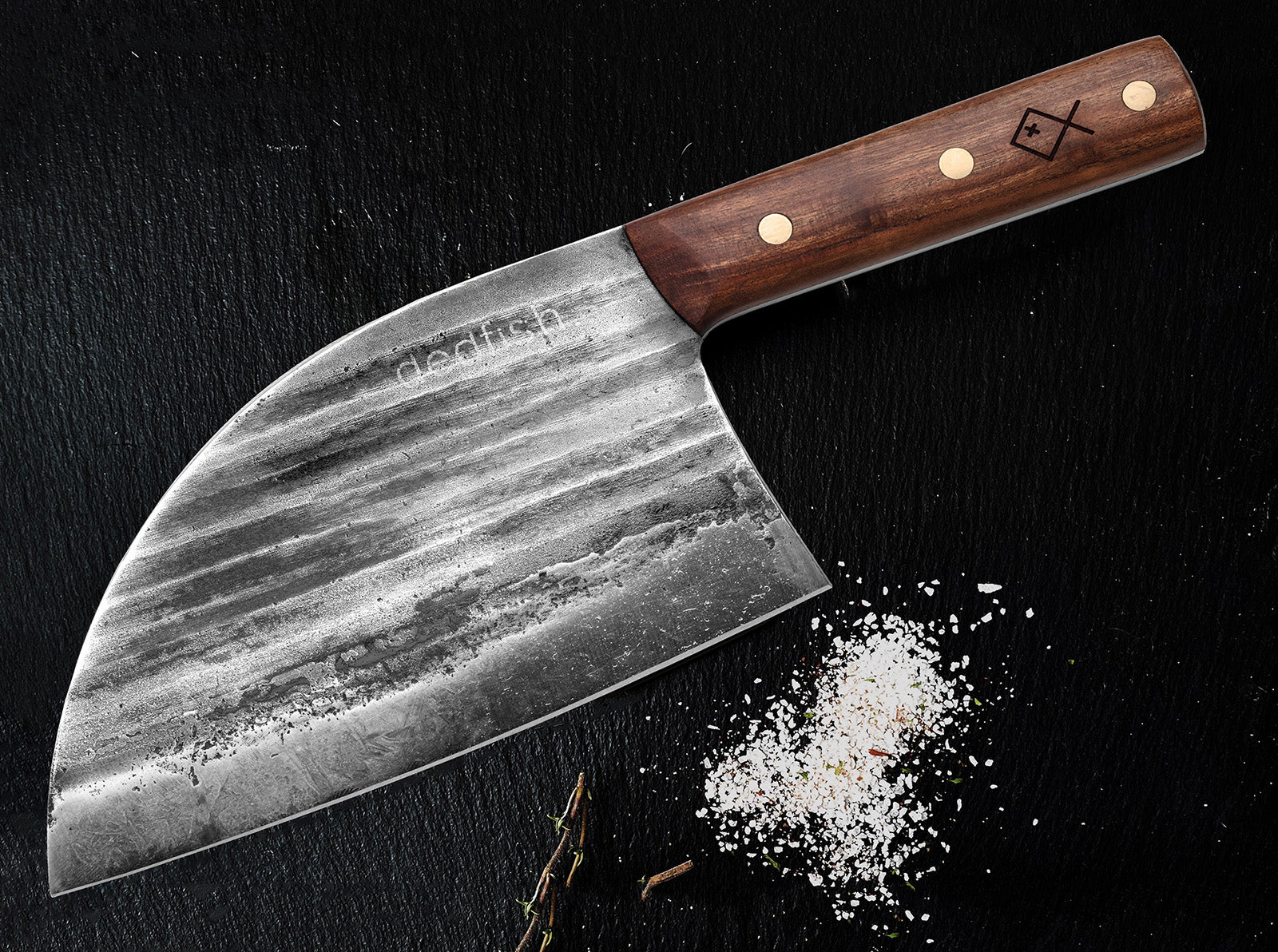 Dedfish Co. Kitchen Butcher Knife With Leather Sheath – Carnivore