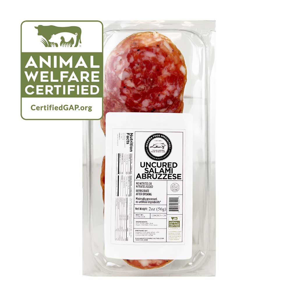 Sliced Abruzzese Salami (Niagara Food Specialties)