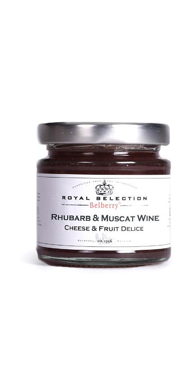 Belberry Rhubarb & Muscat Wine cheese delice jar