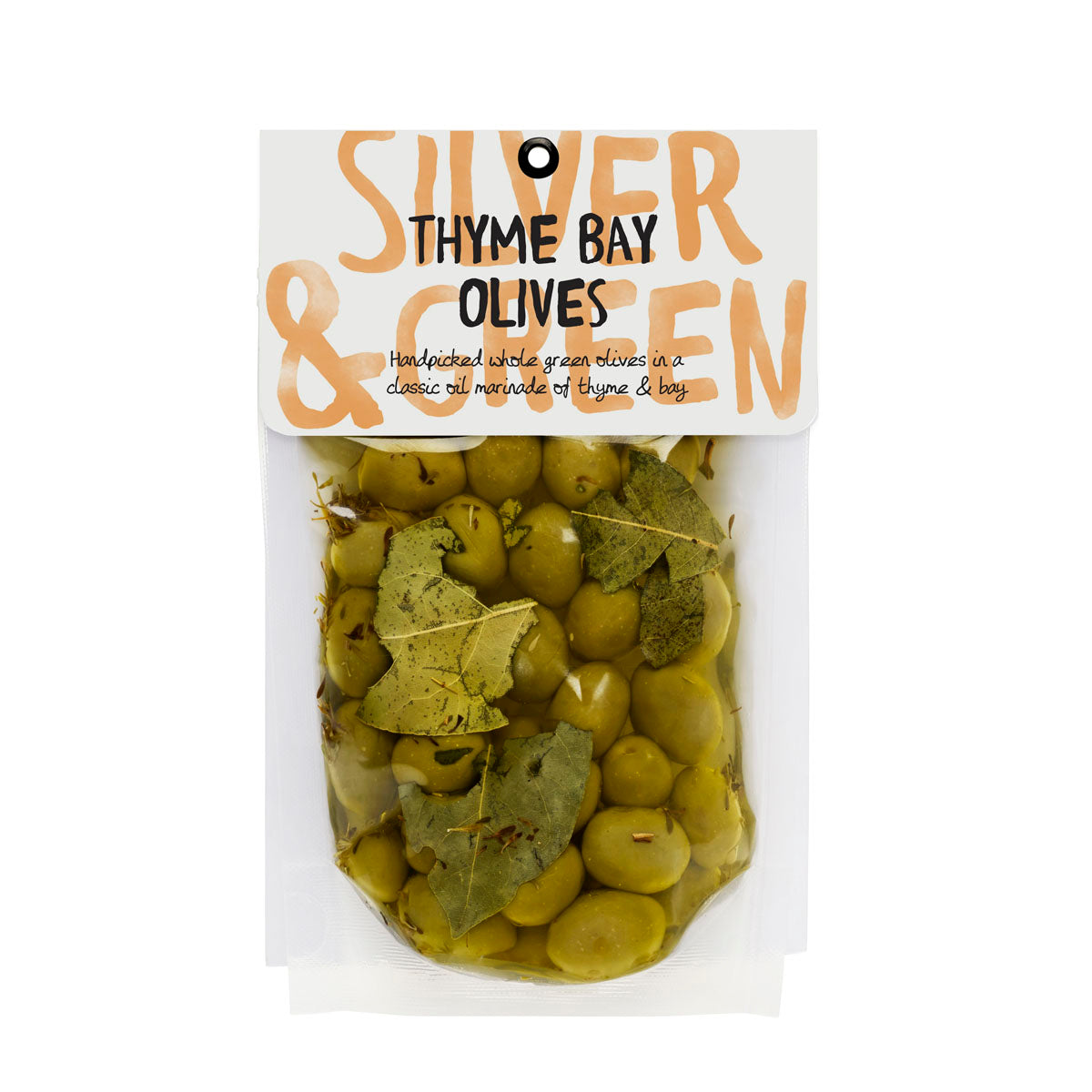 Thyme Green Olives (Silver & Green)