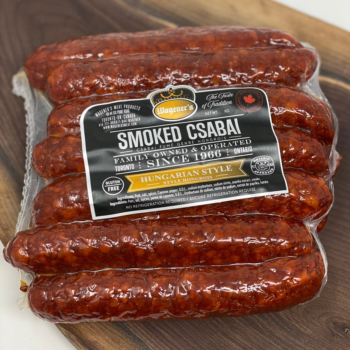 Wagener's Smoked Hungarian Csabai sausage