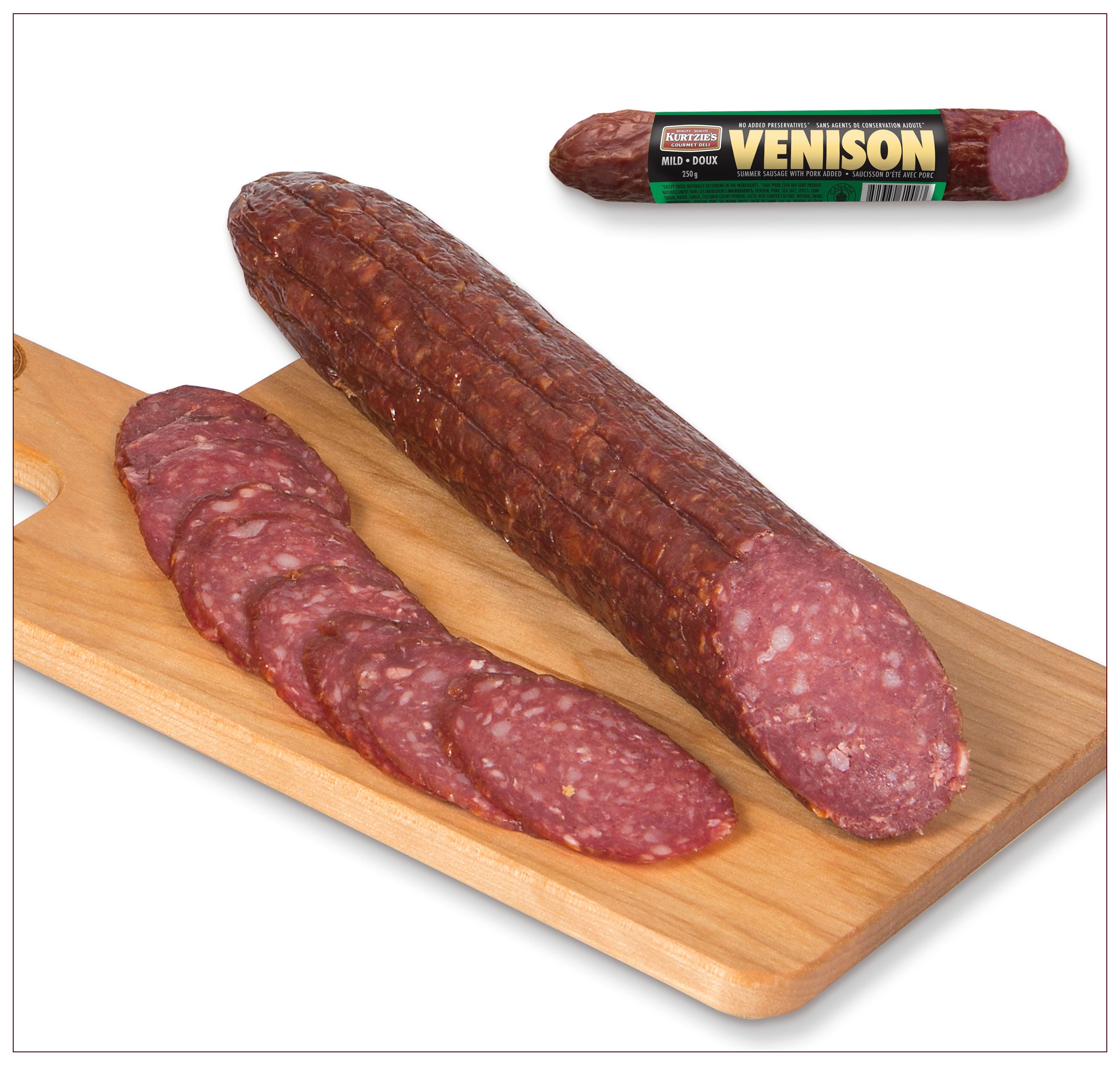 Mild Venison Salami (Kurtzie's Artisanal)