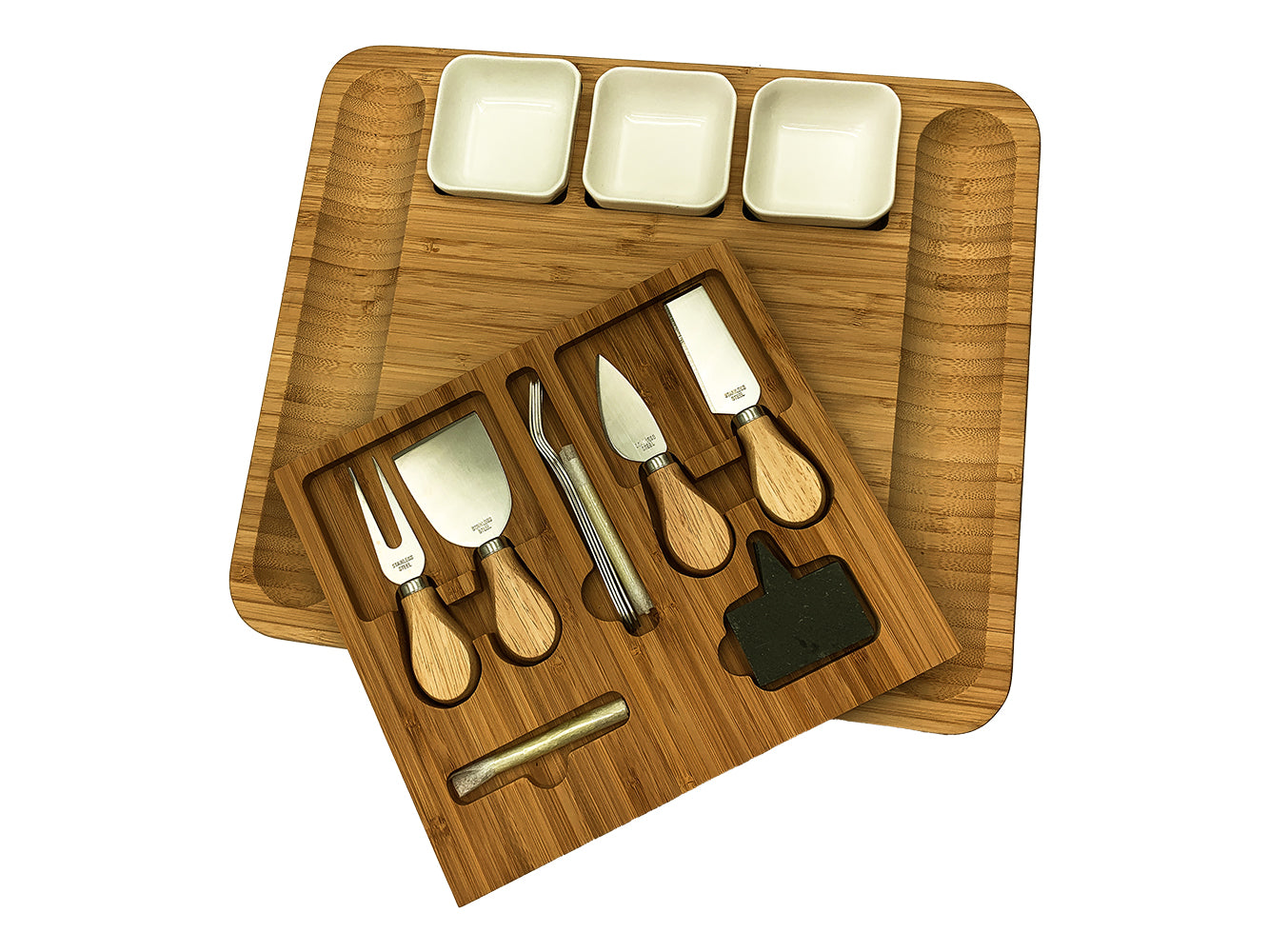 Charcuterie Board Set with Knives & Drawer (50% Off!)