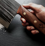 Dedfish Co. Kitchen Butcher Knife With Leather Sheath