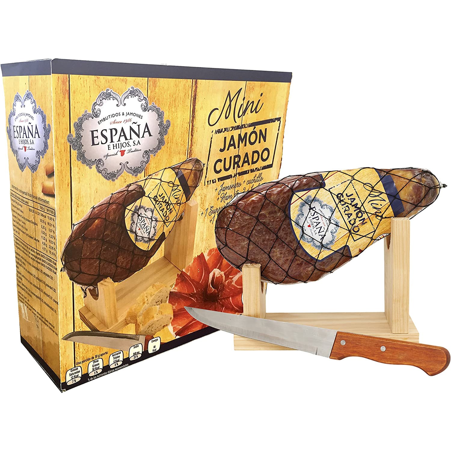 Spanish Mini Cured Jamon Carving Set_2_cc