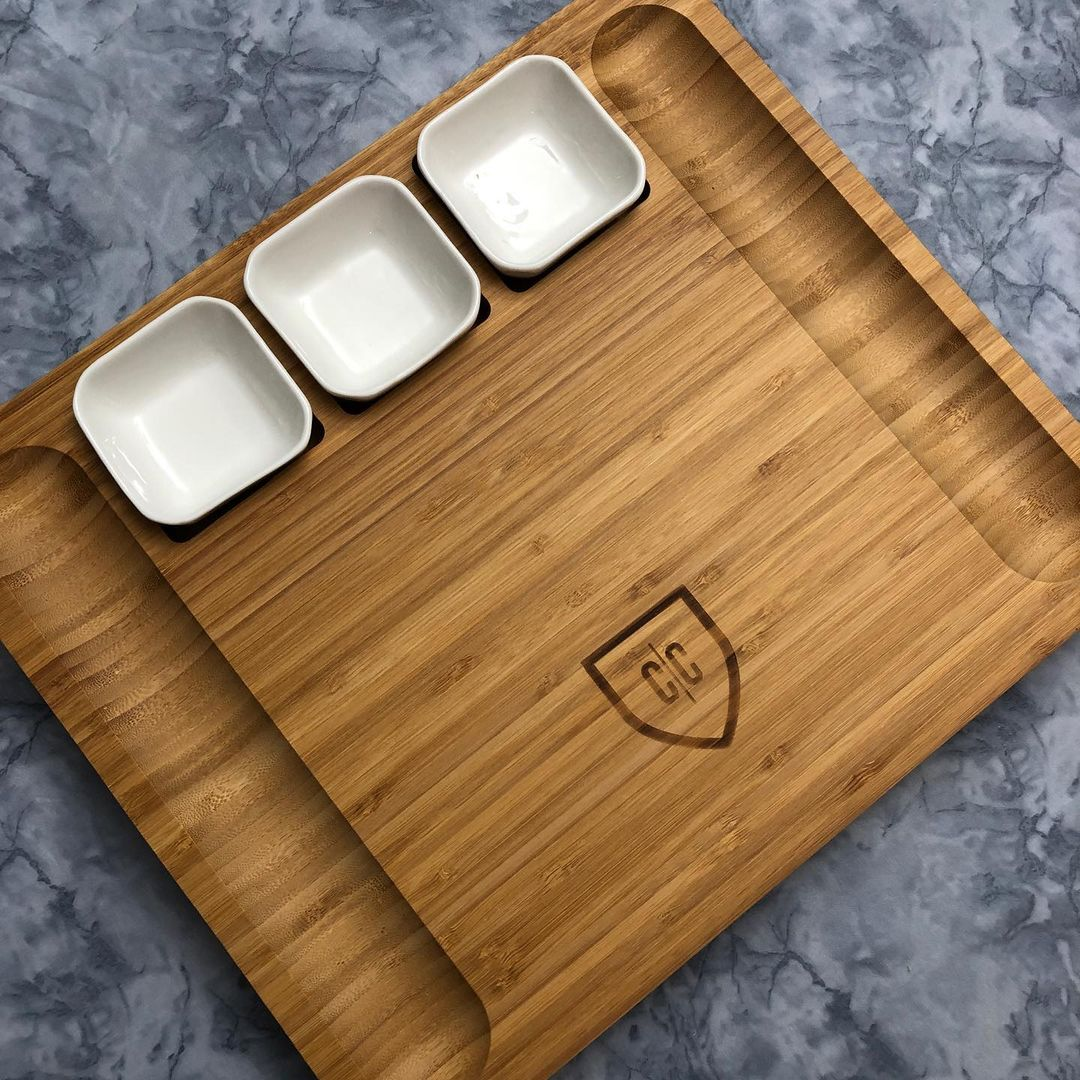 Charcuterie Board Set with Knives & Drawer (50% Off!)
